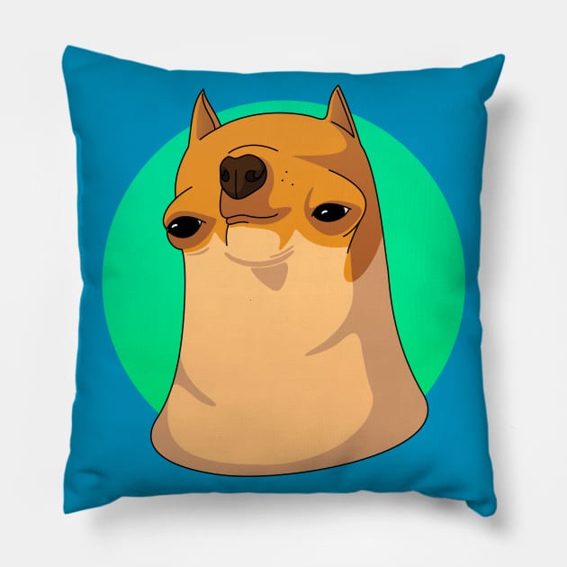 Derpy Chihuahua Pillow by BoombasticArt