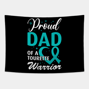 Tourette Syndrome Awareness Proud Dad of a Tourette Warrior Tapestry