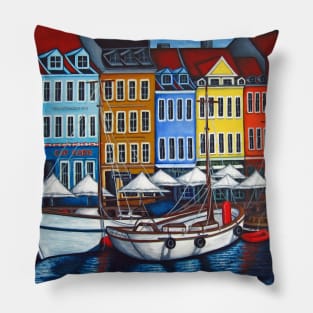 Colours of Nyhavn Pillow