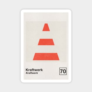 Kraftwerk / Minimalist Style Poster Artwork Design Magnet