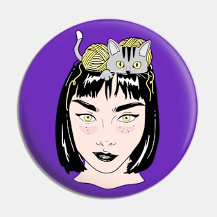 Cat's on the Brain Pin