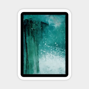 Teal abstract Magnet