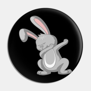 Funny kids design rabbit dabbing Pin