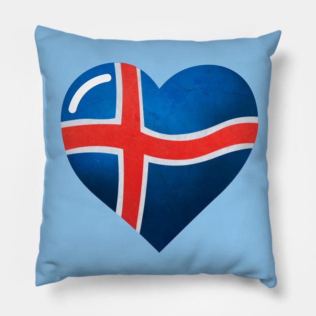 Flag of Iceland Pillow by Purrfect