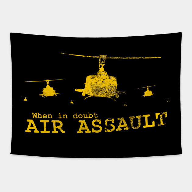 When In Doubt Air Assault (distressed) Tapestry by TCP