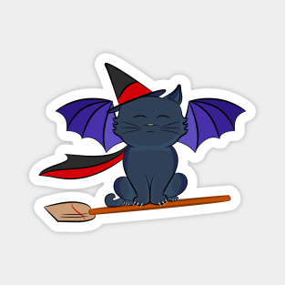 Bewitching Bat-Cat Magnet