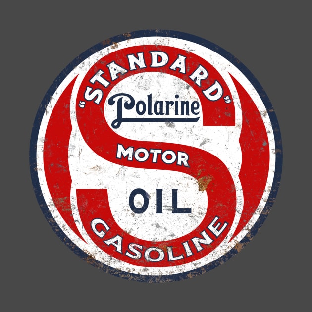 Standard Polarine Motor Oil vintage rusted sign by Hit the Road Designs