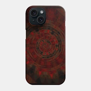 Rust Ombre Abstract Spiral Southwest Fall Autumn Phone Case