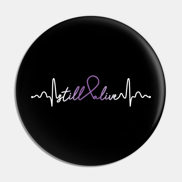 Still Alive- Epilepsy Gifts Epilepsy Awareness Pin by AwarenessClub