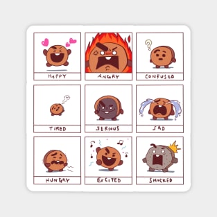 shooky faces cartoon Magnet