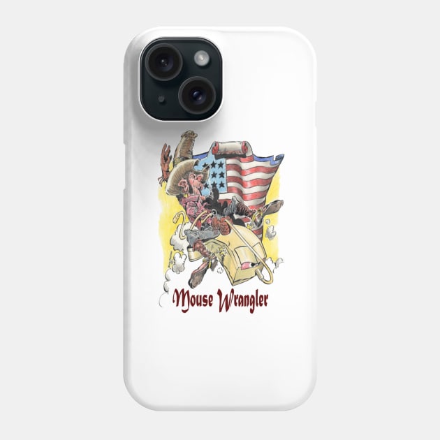 Mouse wrangler Phone Case by Steerhead