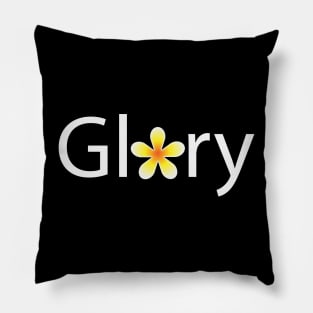 Glory creative typography design Pillow