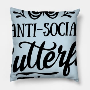 Anti-social Butterfly Pillow