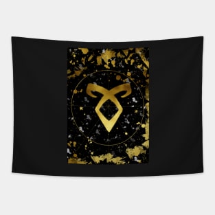 Angelic Power Gold and Black Tapestry