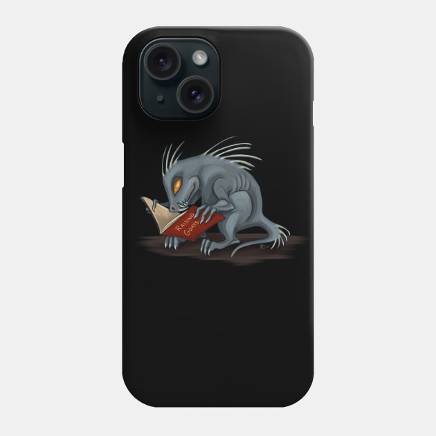 Cryptid Book Club - Chupacabra Phone Case by ruthimagination