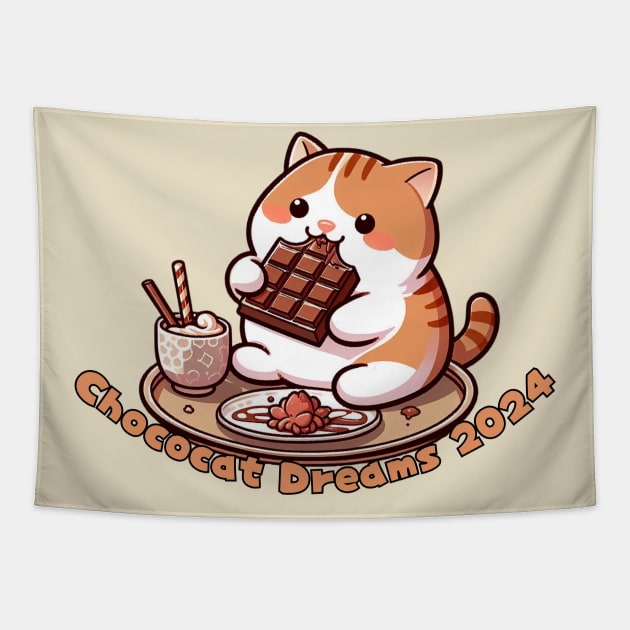 Chococat dreams 2024 Tapestry by Japanese Fever