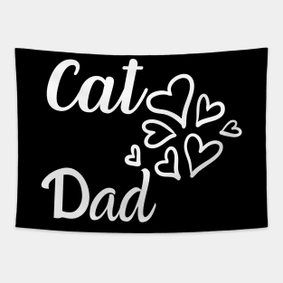 Cat Dad Funny Cute Fathers Day Special Tapestry