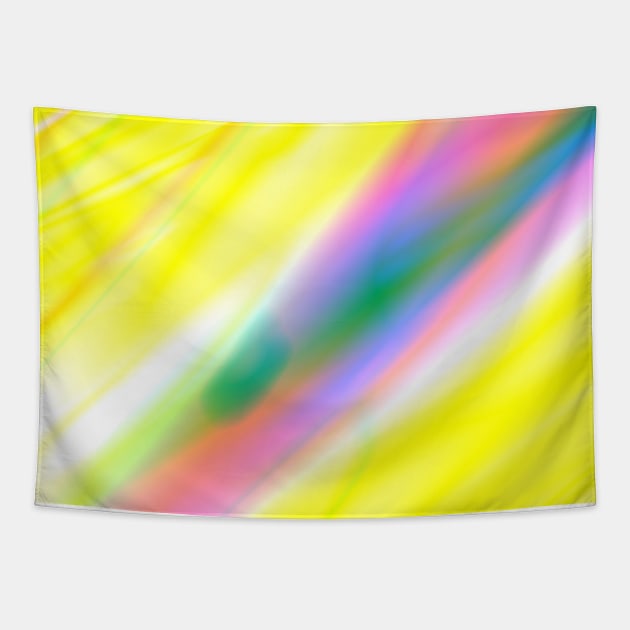 yellow pink green abstract texture Tapestry by Artistic_st