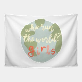 International Women's Day Girl Power Tapestry