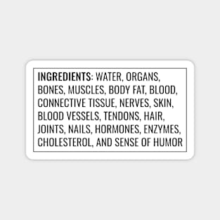 Ingredients of a Human: Sense of Humor Magnet