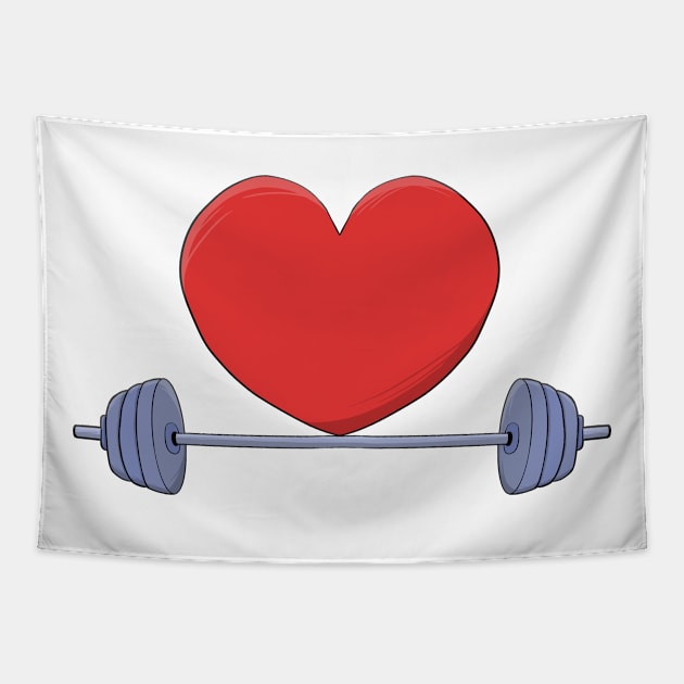 I Love Working Out Tapestry by DiegoCarvalho