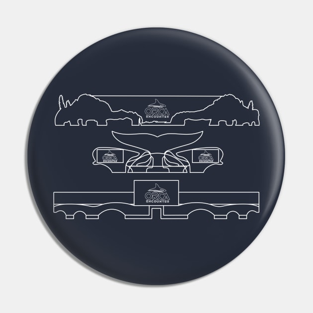 Orca Encounter Sets T-Shirt Updated Pin by Realm of the Sea