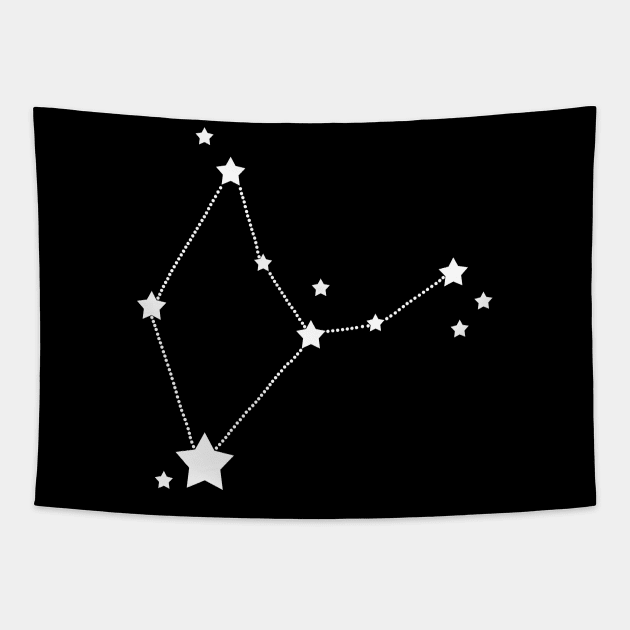 Virgo Stars Zodiac Constellation Tapestry by Korry