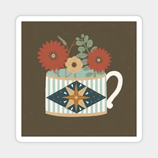 Flower mug 4 Magnet