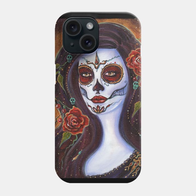 Day of the dead  Autumn Rose By Renee Lavoie Phone Case by ReneeLLavoie