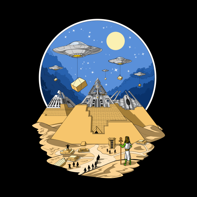 Alien Egyptian Pyramids by underheaven