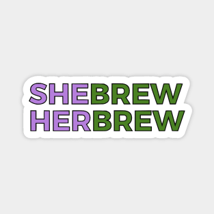 Shebrew/Herbrew (Genderqueer Colors) Magnet