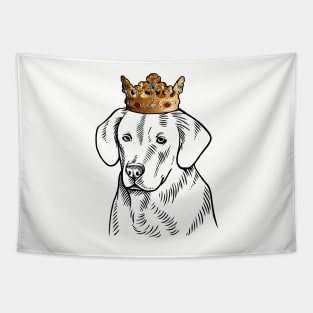 Goldador Dog King Queen Wearing Crown Tapestry