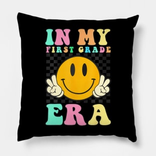 Teacher In My First Grade Era Back To School First Day Pillow