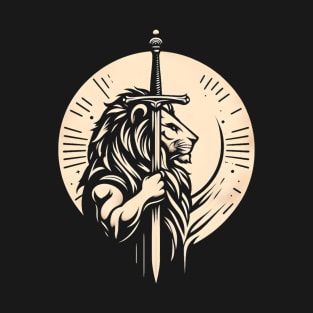 Lion holding a sword T-Shirt