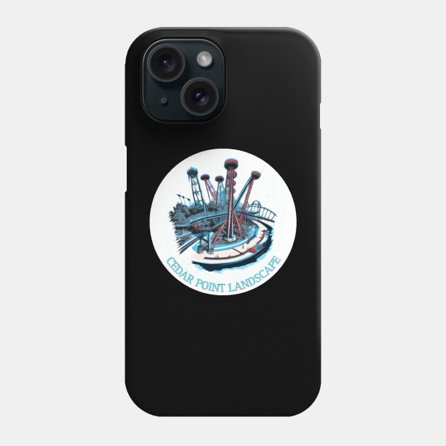 cedar point landscape from above Phone Case by hot_issue