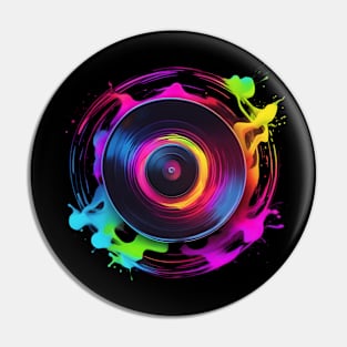 neon vinyl plate Pin