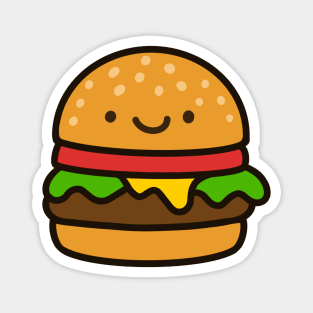 Cute Cheeseburger Magnet