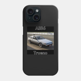 Toyota Corolla GT AE86 Trueno - Black and White Design Phone Case