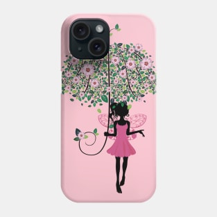 Fairy with Floral Umbrella Phone Case