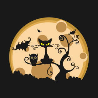 Cat And Owl T-Shirt