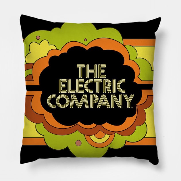 The Electric Company Pillow by offsetvinylfilm