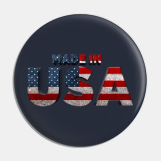 Made in USA - 3D Letters Pin