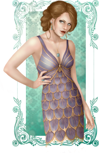 1920s Fashion - Lily Magnet