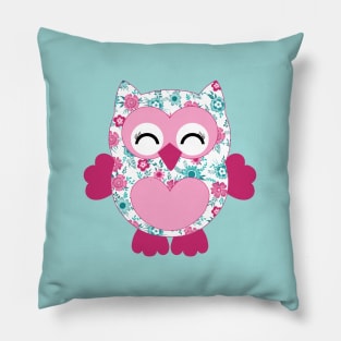 Cute floral Owl Pillow