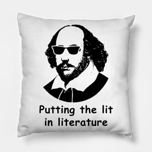 Putting the litin literature Pillow