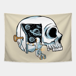 astronaut opening door Tapestry