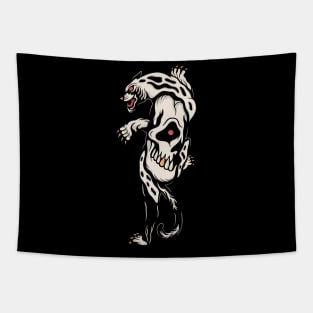 Tiger and skull Tapestry