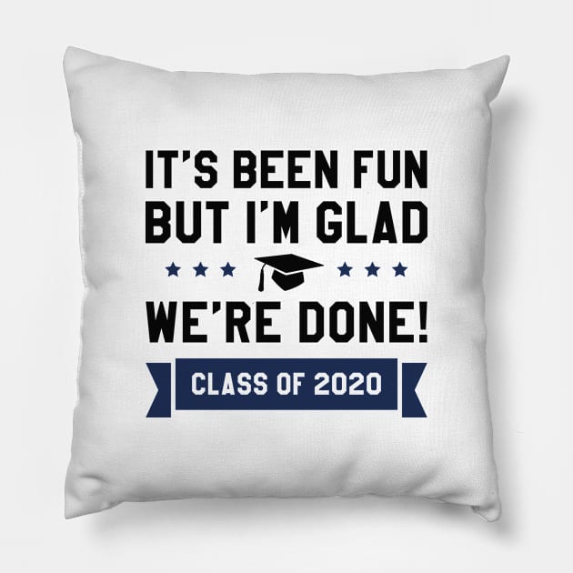 We're Done 2020 Pillow by LuckyFoxDesigns