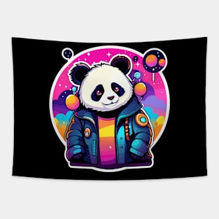 Panda Illustration Tapestry