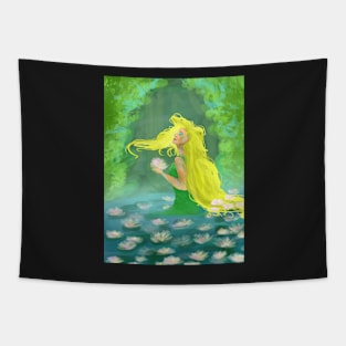 Lillies in the water | Artprint Tapestry